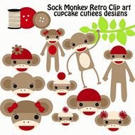 Sock Monkey Clip Art N32