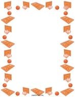 Basketball Clip Art Borders N17