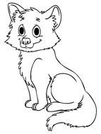 Baby Animals Coloring Page drawing