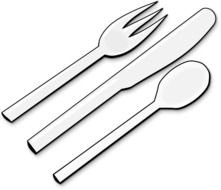 grey Fork And Spoon drawing