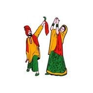 indian dance men and women