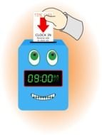 Cartoon Time Clock Clip Art