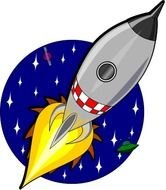 Cartoon Rocket Ship Clip Art N38