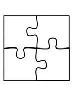4 Piece Puzzle Template N2