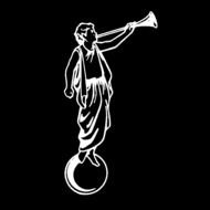 illustration of a mormoni on a black background