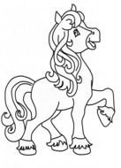 Funny Horse Coloring Pages