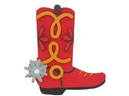 red cowboy boot