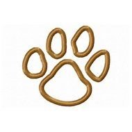 Free Paw Print Embroidery Design