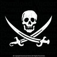 Pirate Skull Vector N5