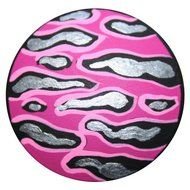 Pink And Black Zebra Print