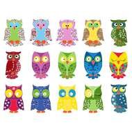 clipart owls of different colors