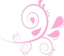 Pink Swirl Clip Art N29