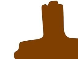 Brown Cross Clip Art N12