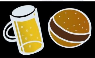Beer And Hamburger