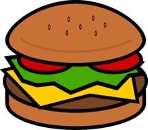 angry Hamburger drawing