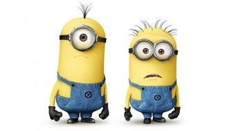 two funny minions