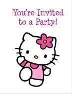 Hello Kitty Birthday Invitation Printable Free drawing