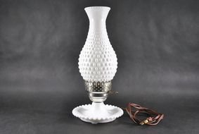 Vintage Milk Glass Lamp