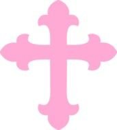 Pink Cross Clip Art N24