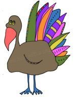 LOVE This Turkey Clip Art Digital Image By