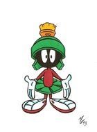 Ä°llustration of Marvin Martian Cartoon