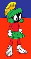 Marvin Martian as a graphic illustration