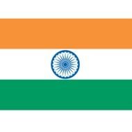 national flag of India o the white background