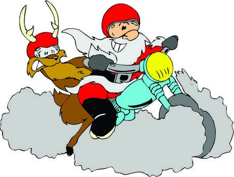 Cartoon Riding Bike N19