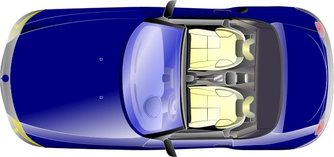 Car Top View Clip Art N37