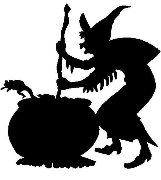 Witch With Cauldron Clip Art N2