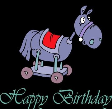 Happy Birthday Horse Clip Art N5