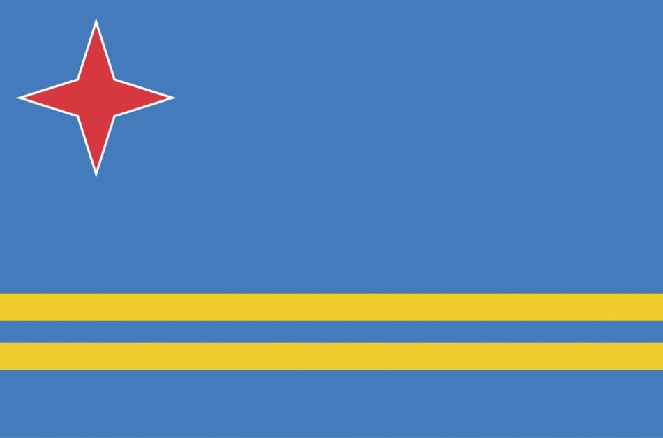 Aruba's national flag