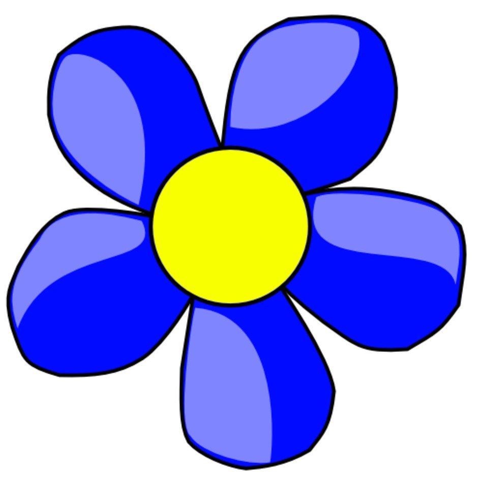 Blue Flower Clip Art N84
