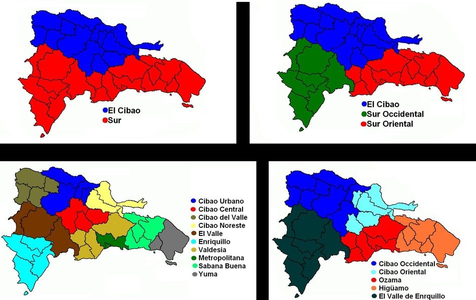 Regions of the dominican republic free image download