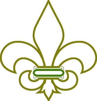 Blue Fleur De Lis Clip Art