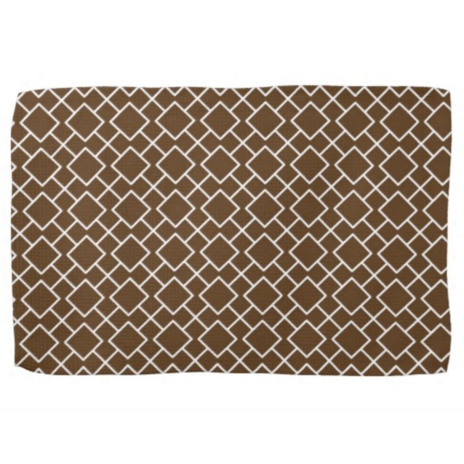 White And Brown Bath Towels