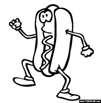 Hot Dog Coloring Pages N3