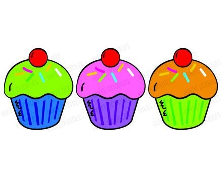 Birthday Cupcake Clip Art N38