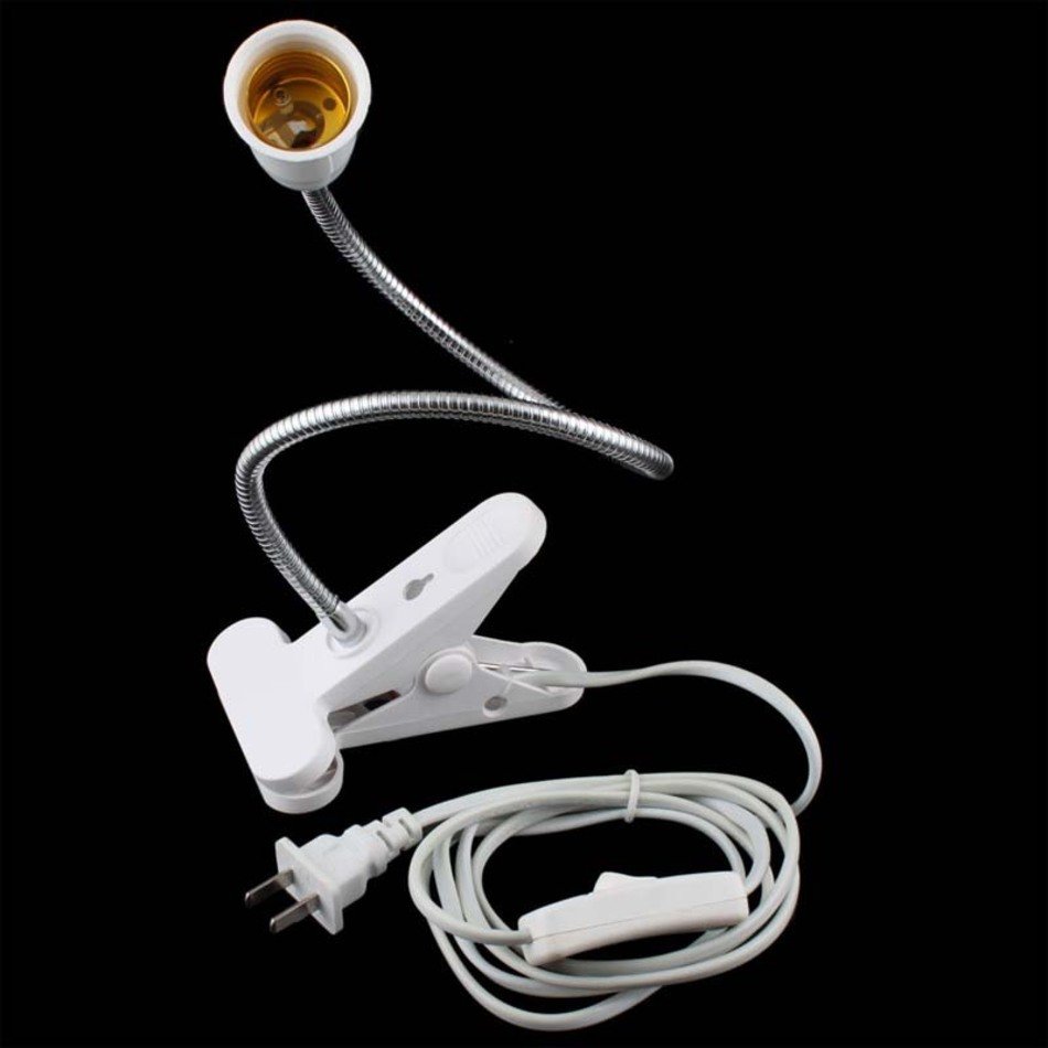 Pro New Flexible E27 On Off Switch 60cm Power Cable Cord W Clip 1