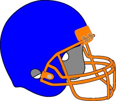 Blue Football Helmet Clip Art N17