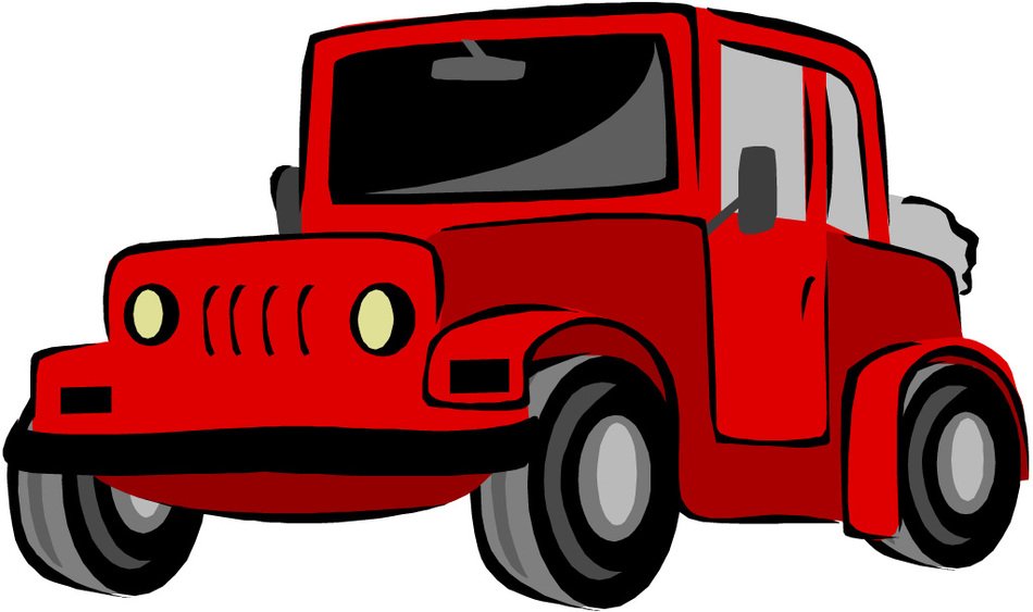 Cartoon Car as a picture for clipart
