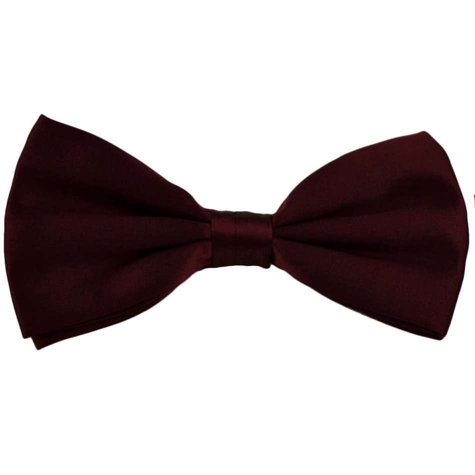 Dark red bow