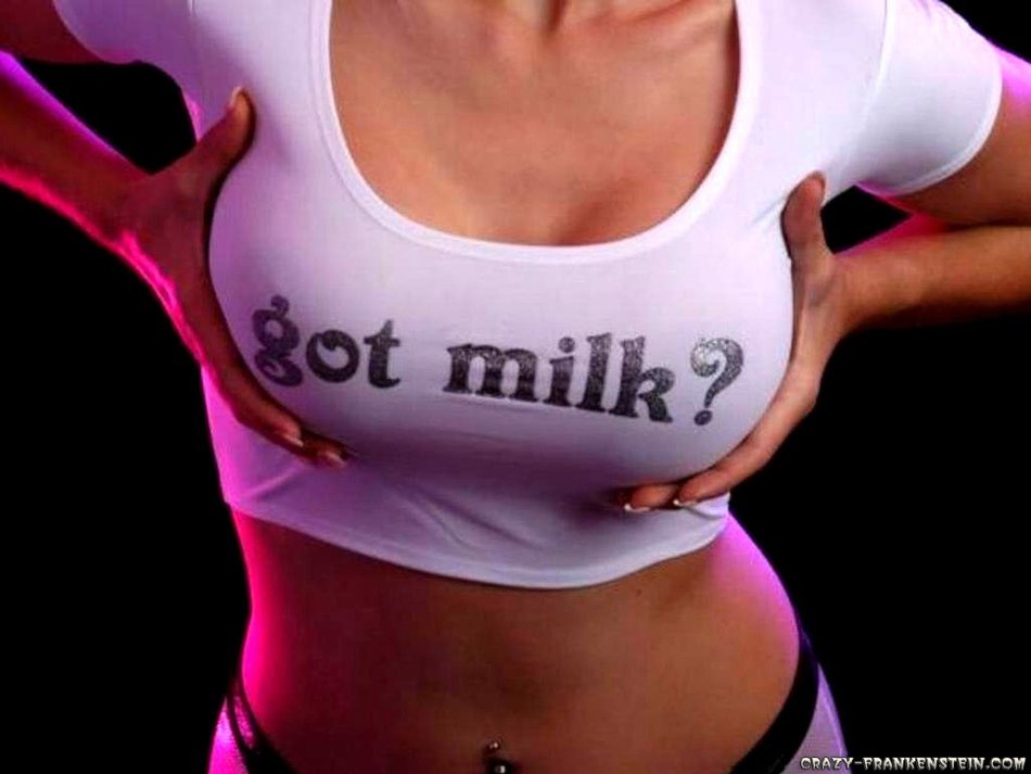photo of the girl in the top with the inscription