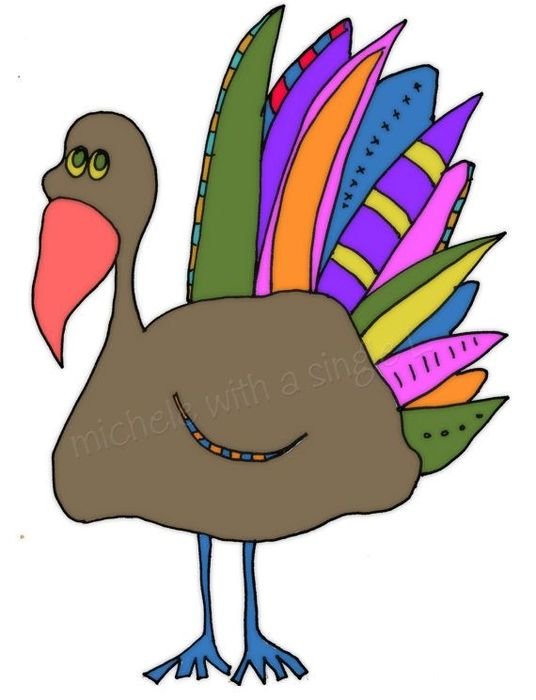LOVE This Turkey Clip Art Digital Image By