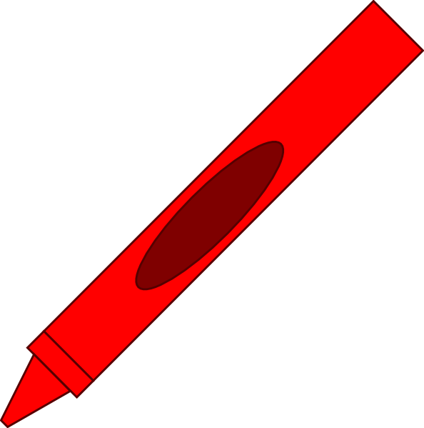 Red Crayon Clip Art N18 free image download