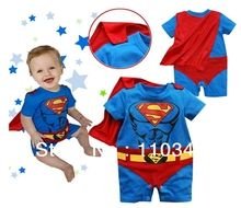 Design Rompers Superman Short Sleeve Baby Infant Jumpsuit Clothes