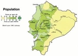 Ecuador Population Map