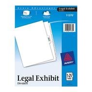 Avery 11370 Legal Exhibit Dividers 8 1 2 X 11 Quot 25 Tab