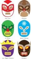 Lucha Libre Mask Art drawing