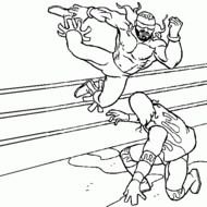 Wrestling Coloring Pages N4
